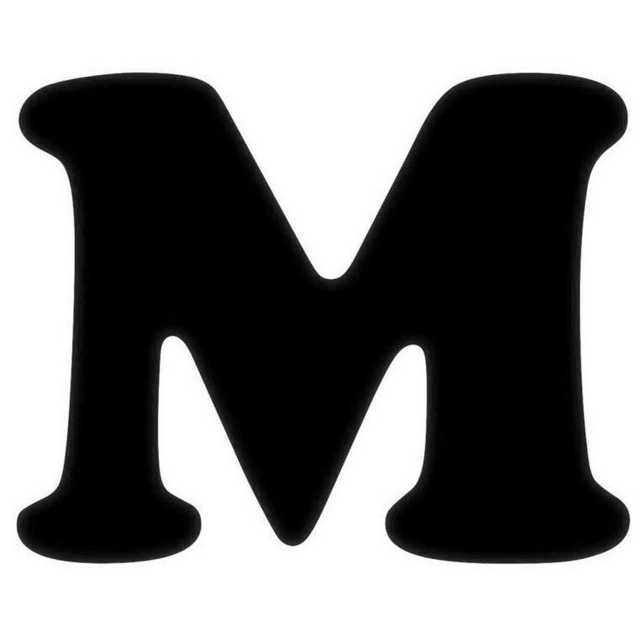 Буква м черная