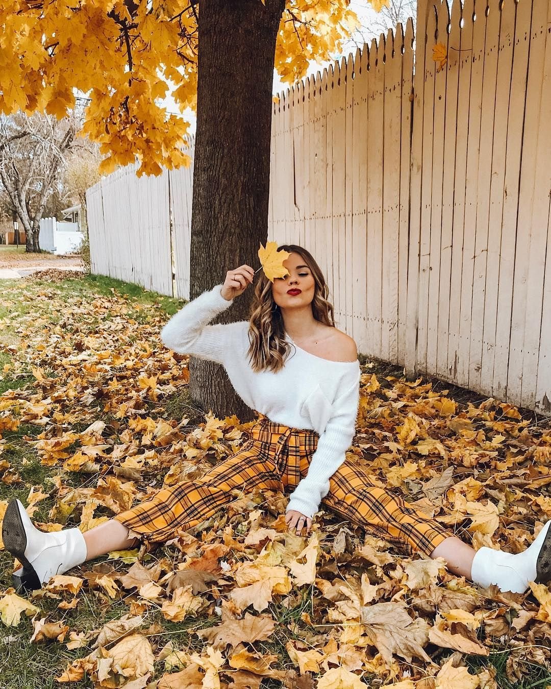 Креативная осенняя фотосессия