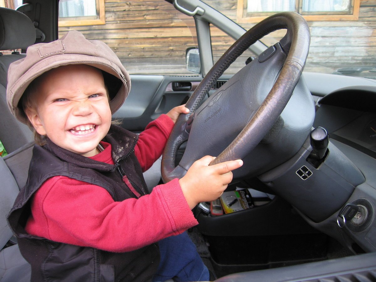 Малыш водитель