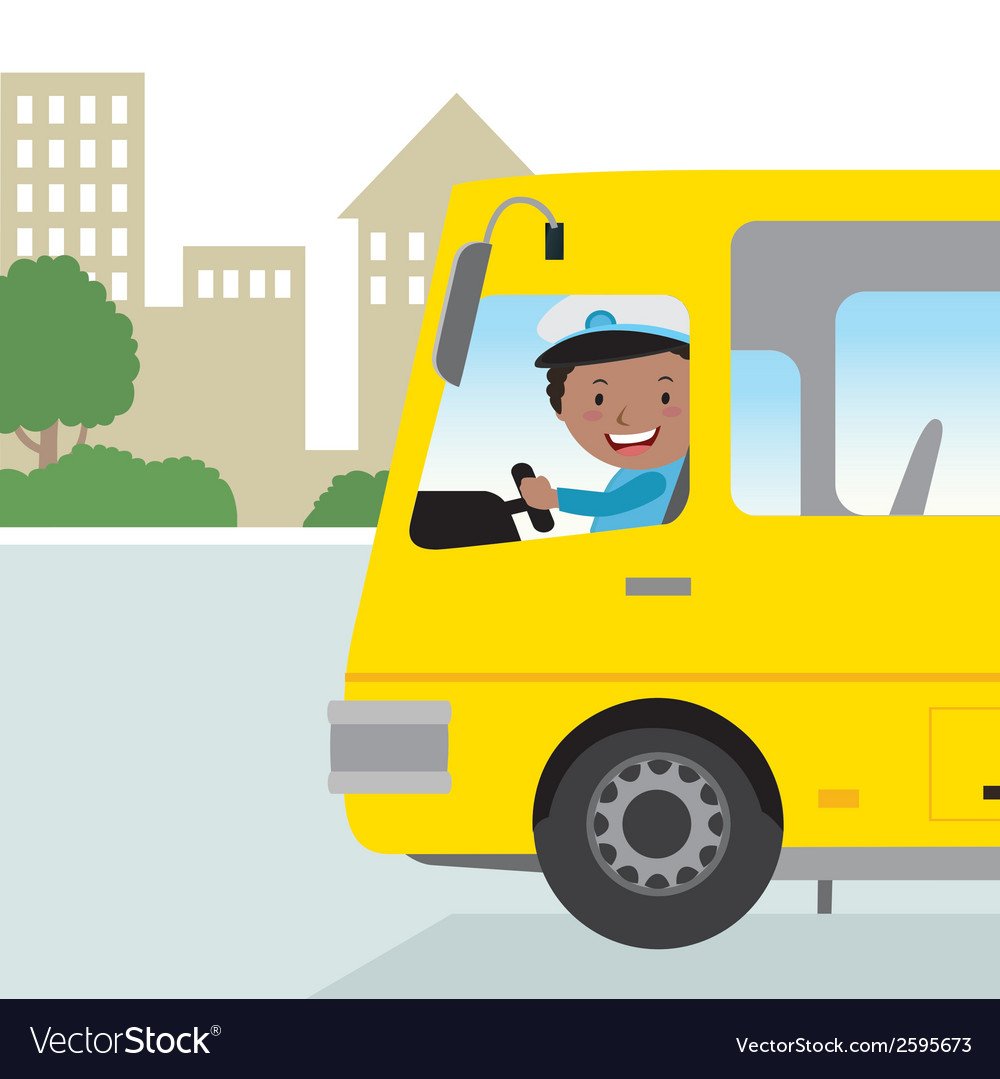 Водитель автобуса иллюстрация