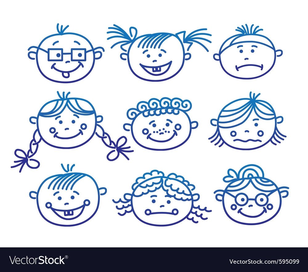 Мордочки детей