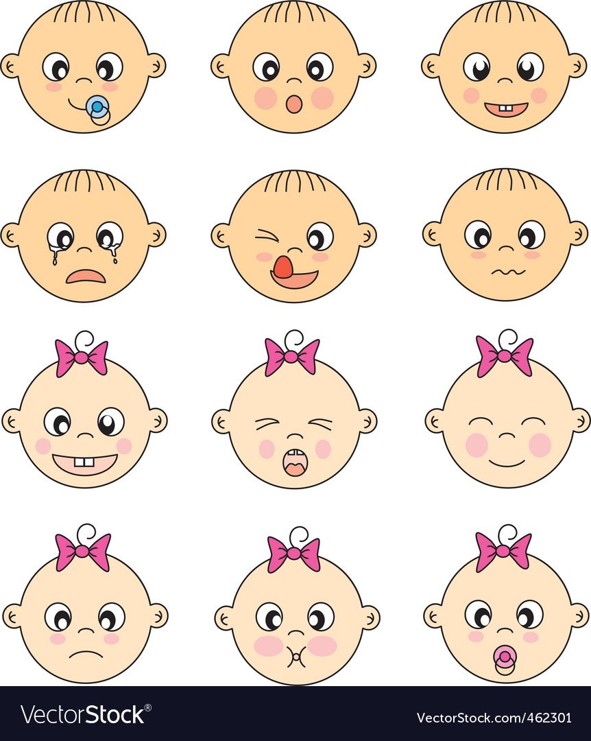 Карточки с мимикой лица для детей