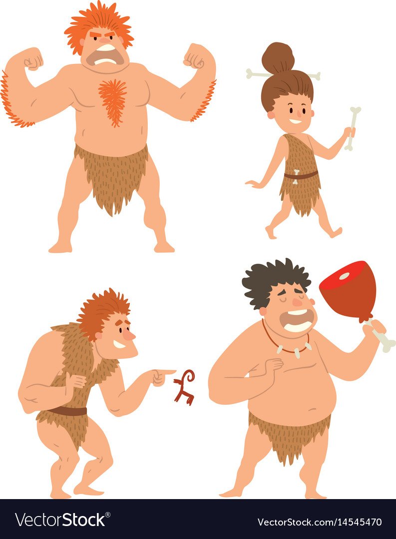 Нарисовать первобытного человека