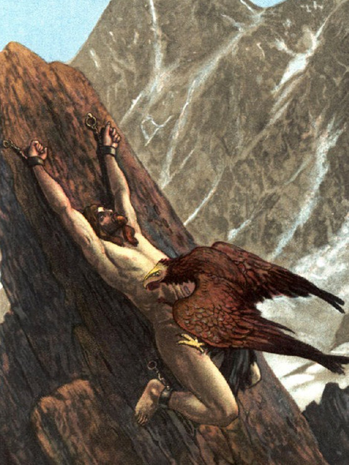 Орёл клюёт печень Прометея