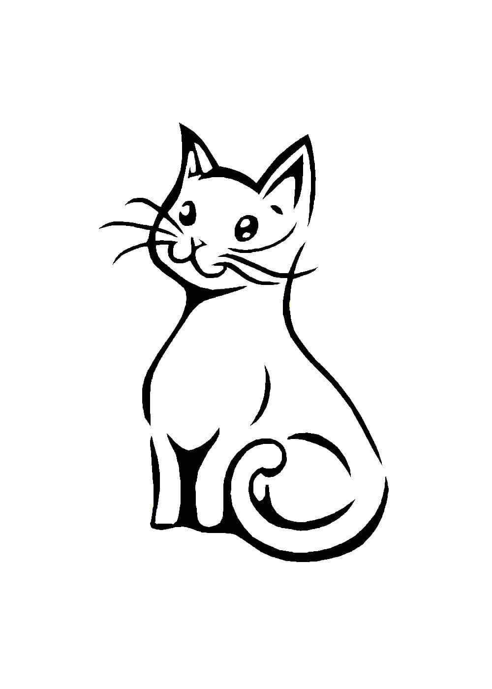 Раскраска кот