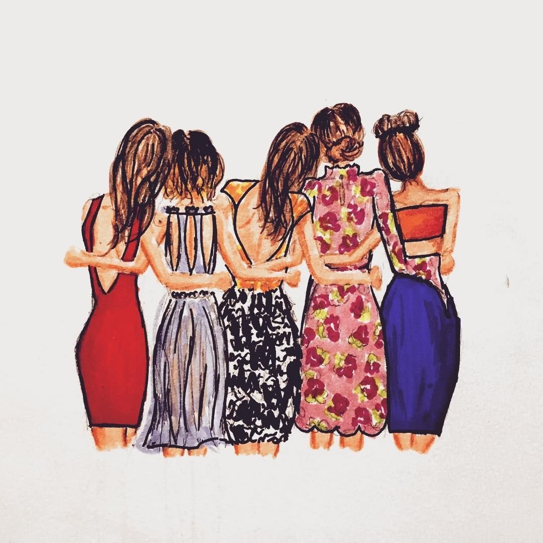 Раскраска подруги