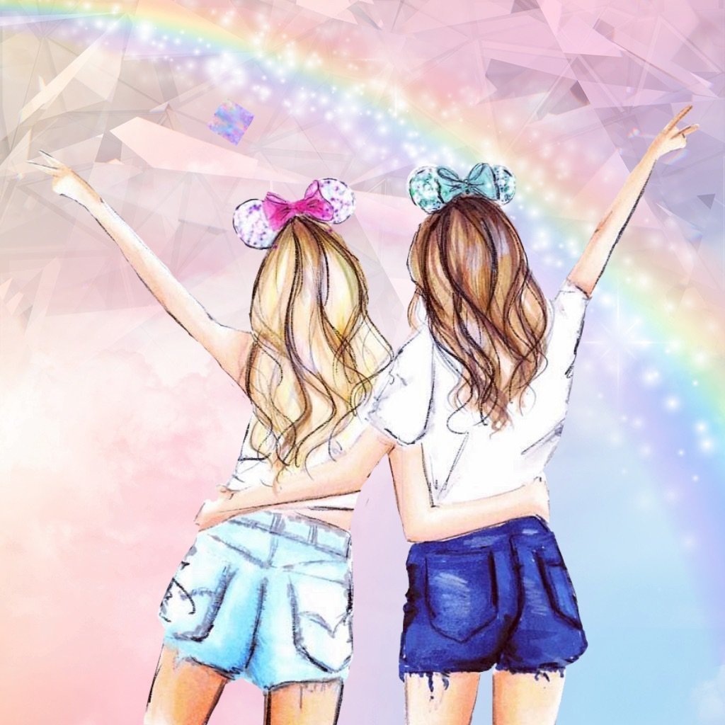 Подружки рисунок