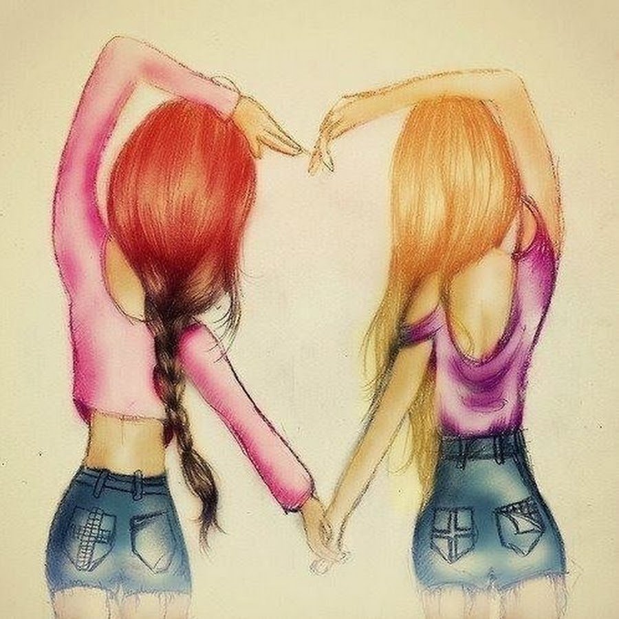 Мама и дочь арт