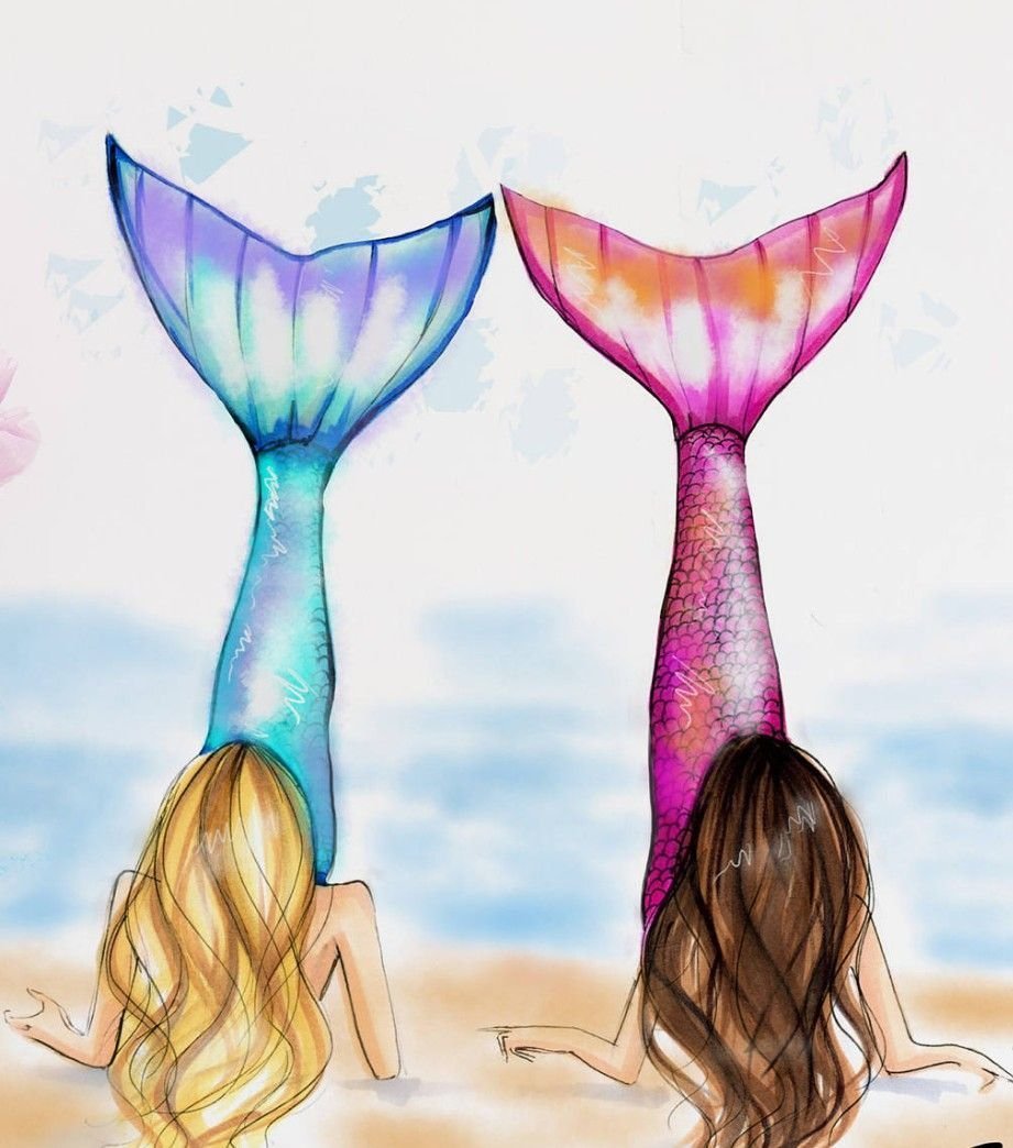 Фэшн иллюстрации подруги