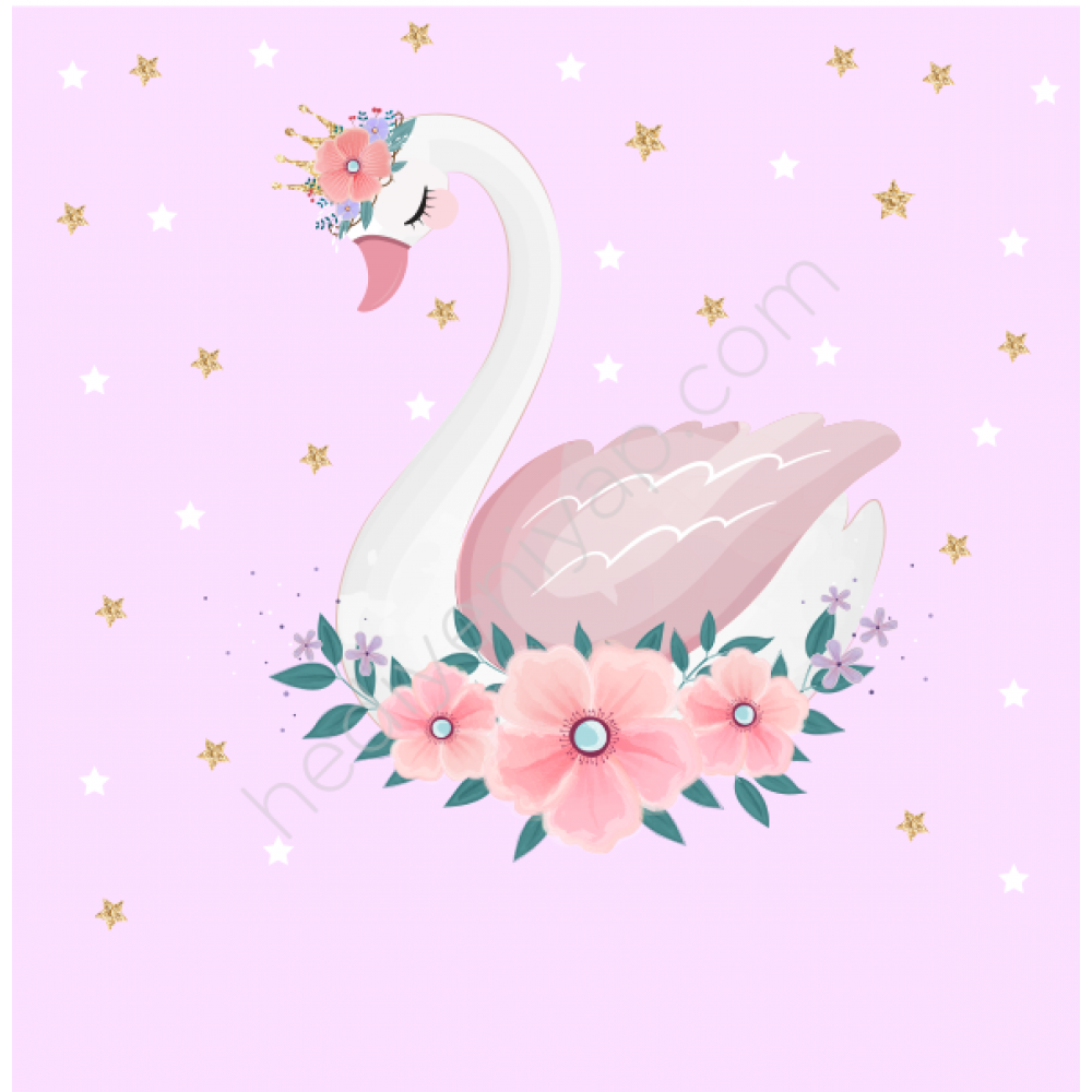 Лебедь с короной вектор