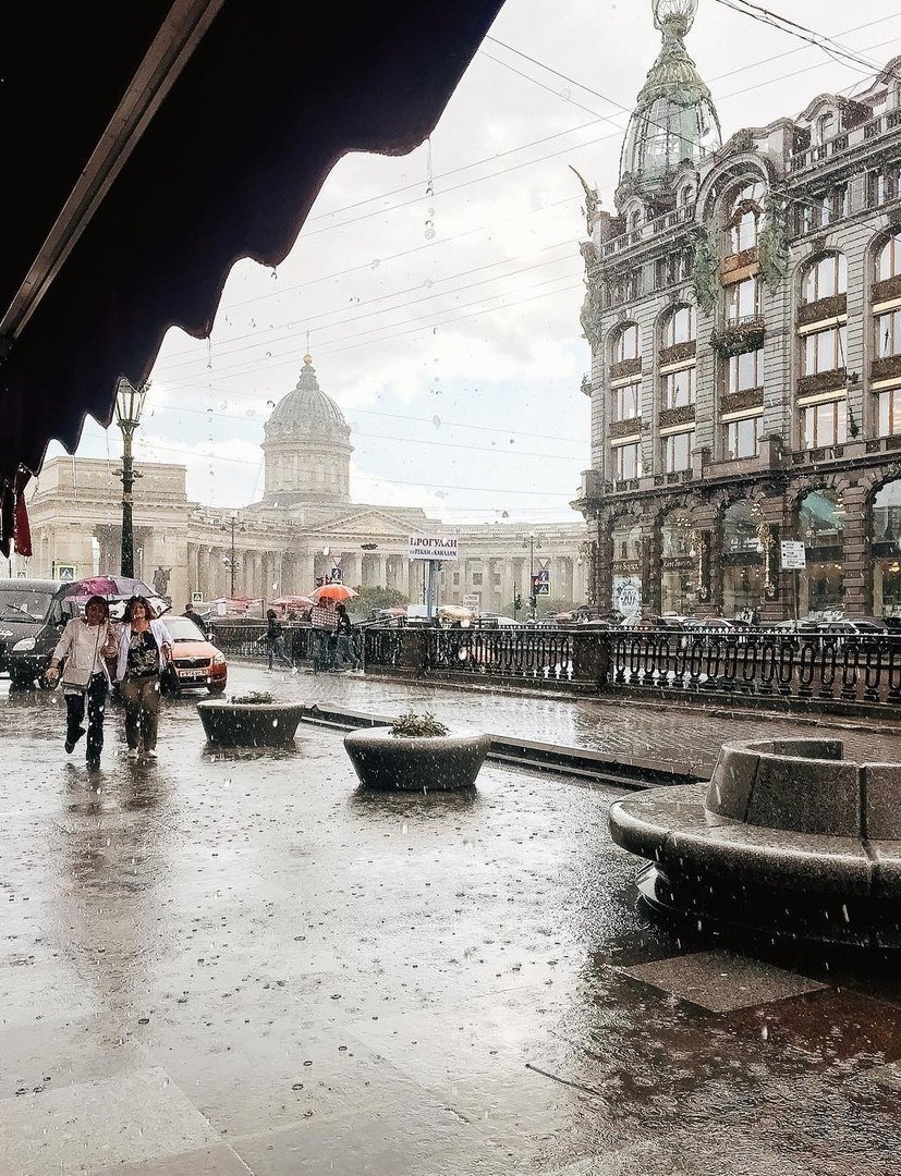 Питер ливень Нева