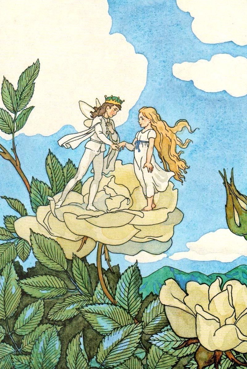 Дюймовочка на прозрачном фоне картинки