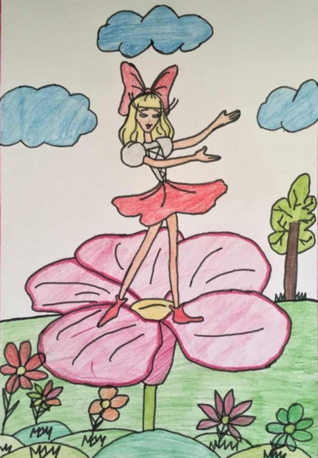 Пазлы макси 42 "Дюймовочка"