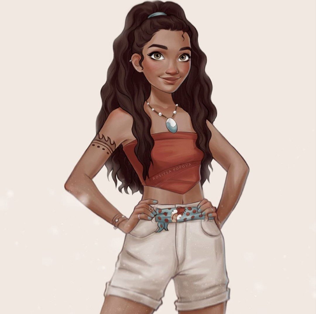 Диснеевские принцессы Моана современная