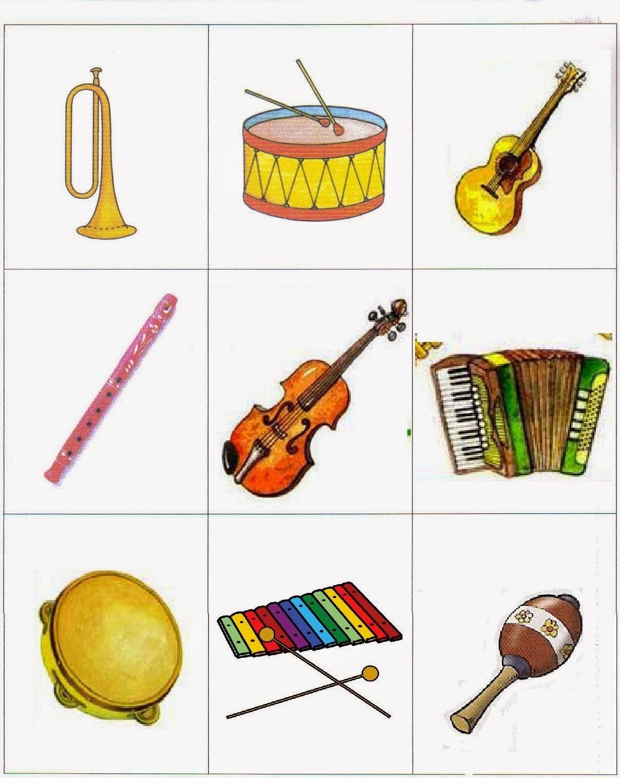 Учим музыкальные инструменты
