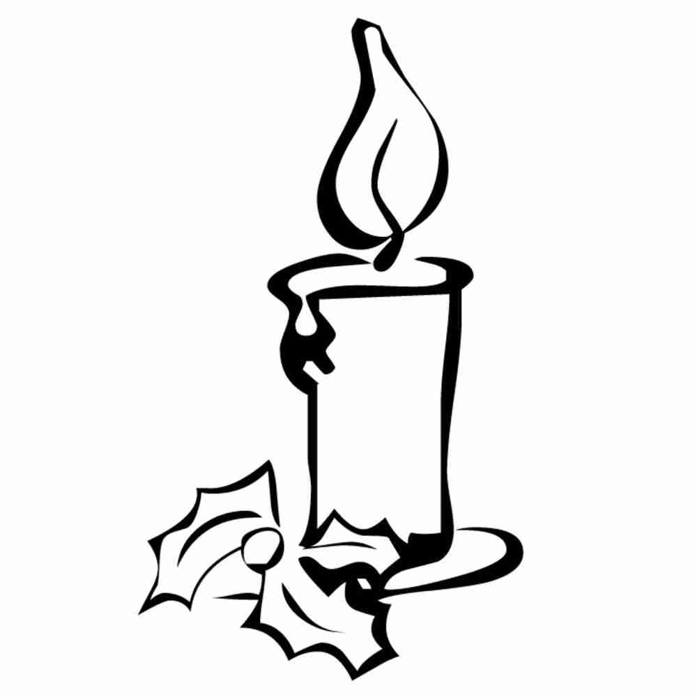 Свечка нарисованная