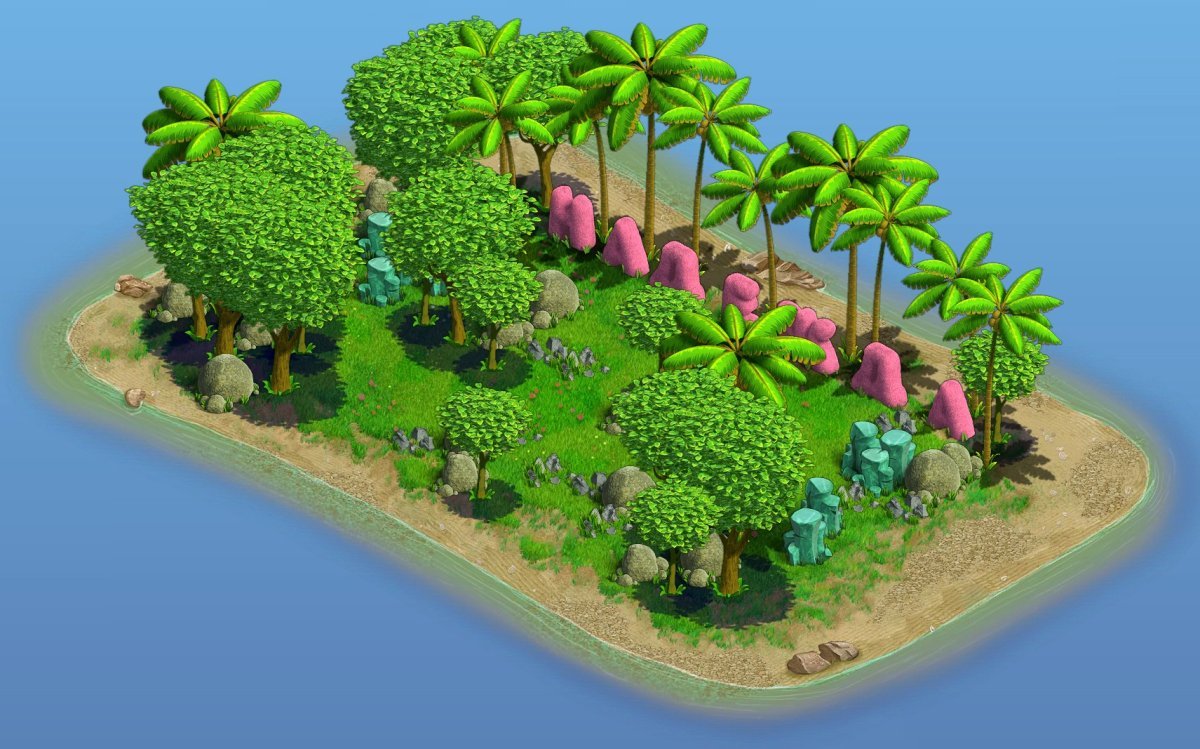 Остров вулкана зомби ферма