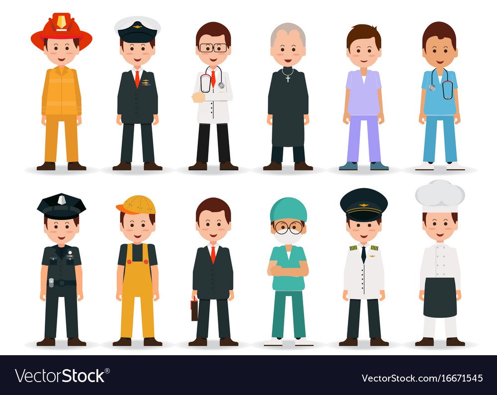 Разные профессии лица