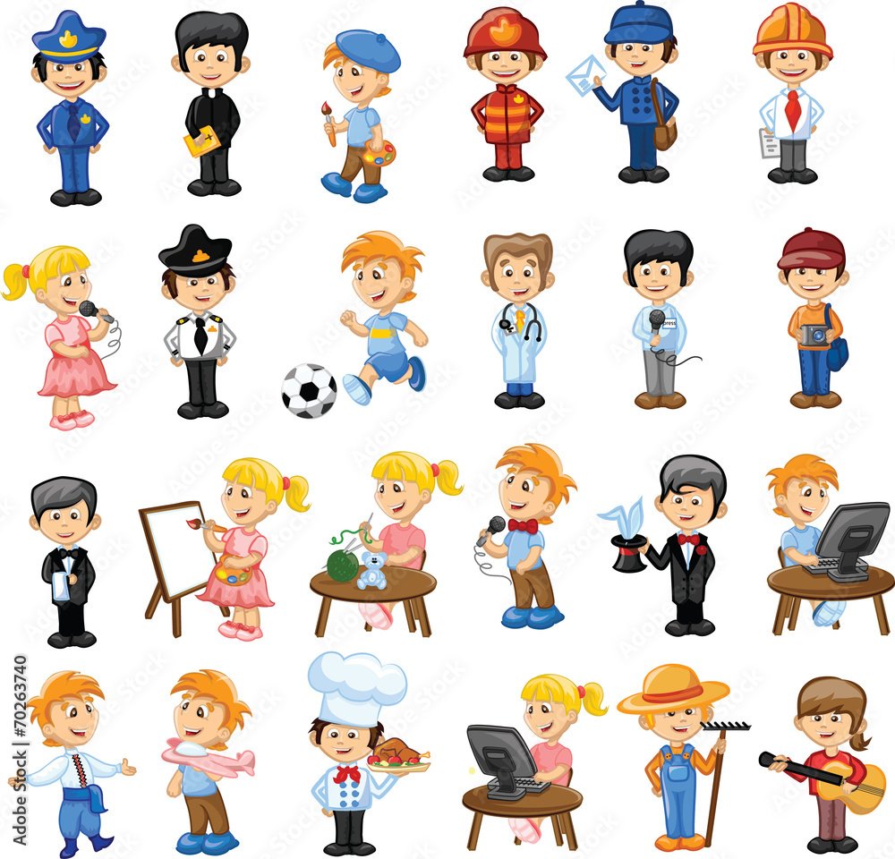 Человечки разных профессий