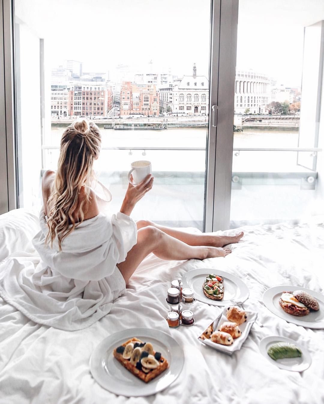 Фотосессия завтрак в постель