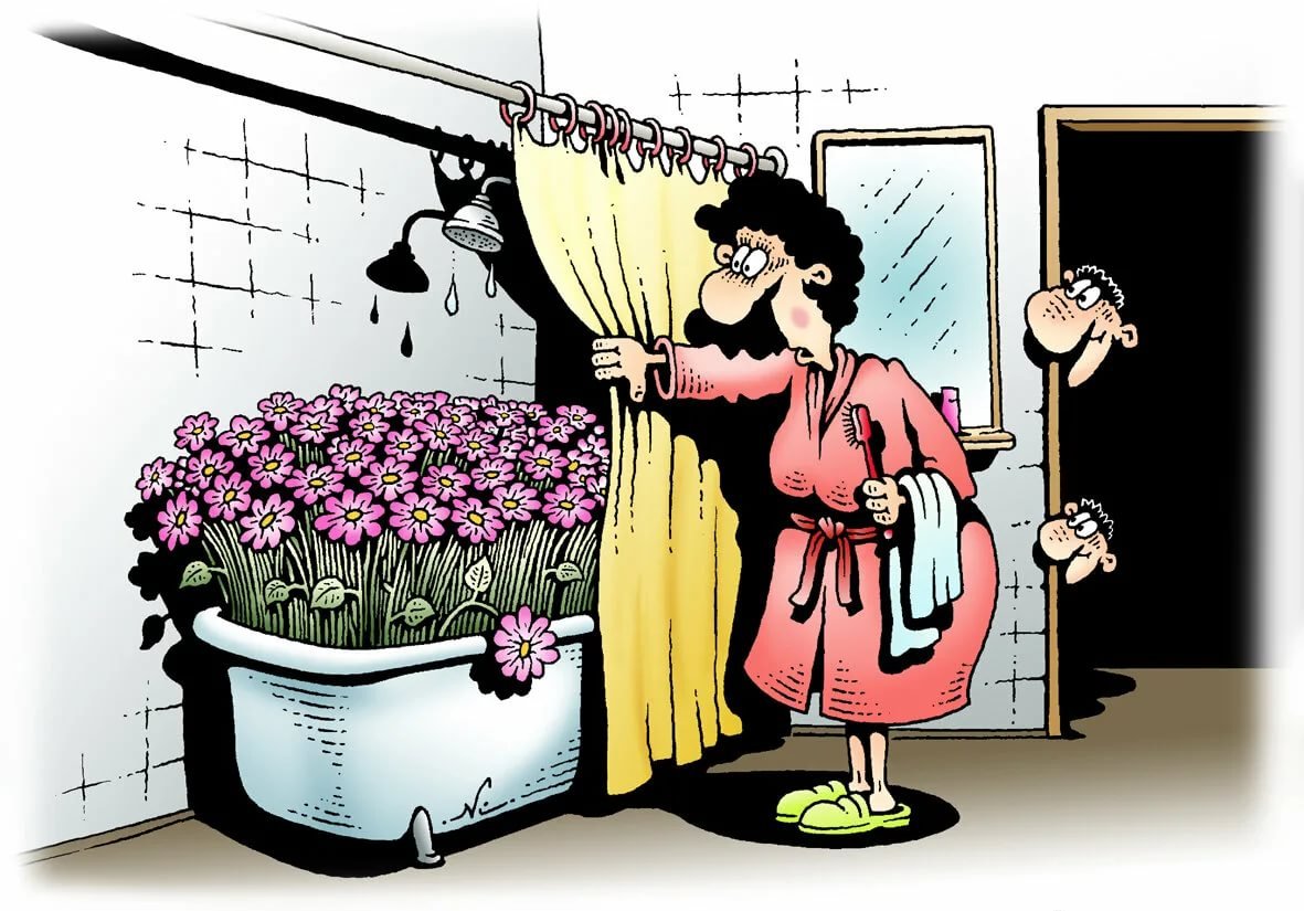 Клумба из джинсов