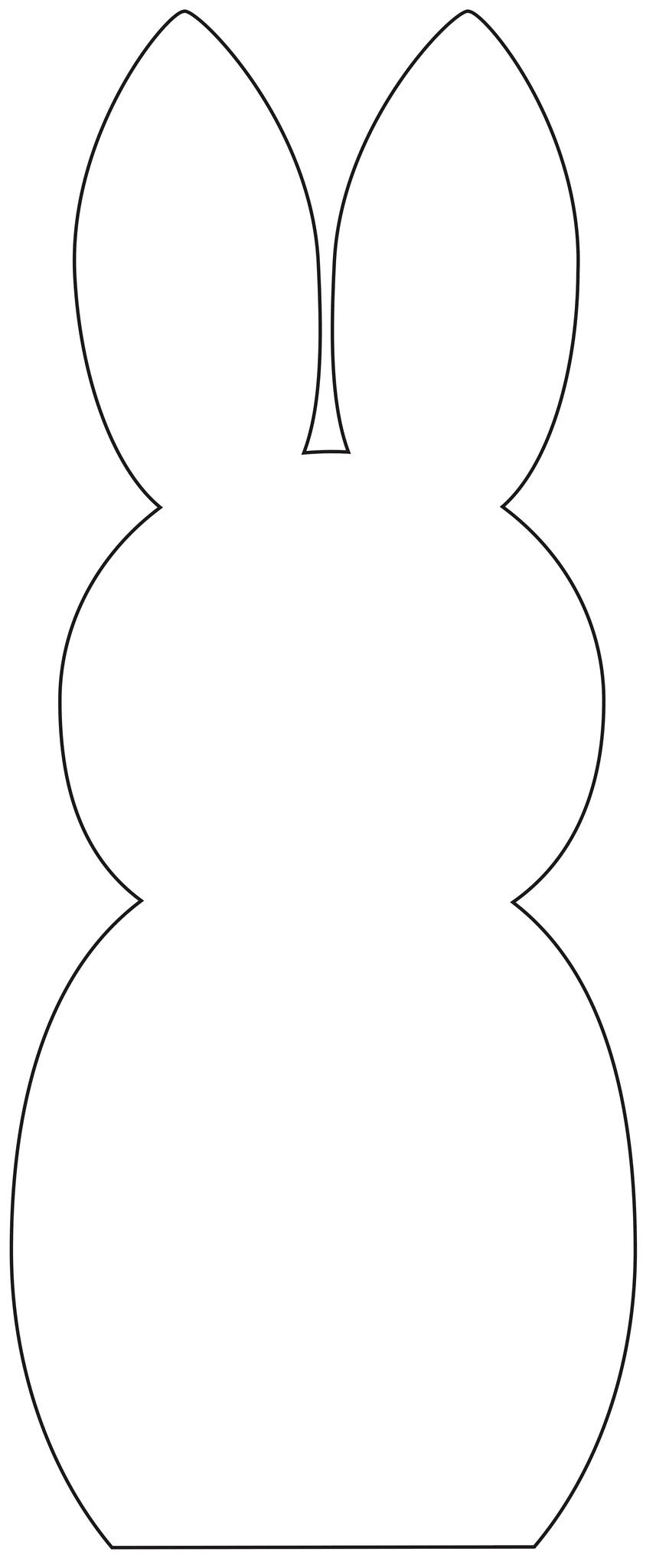 Заяц контур