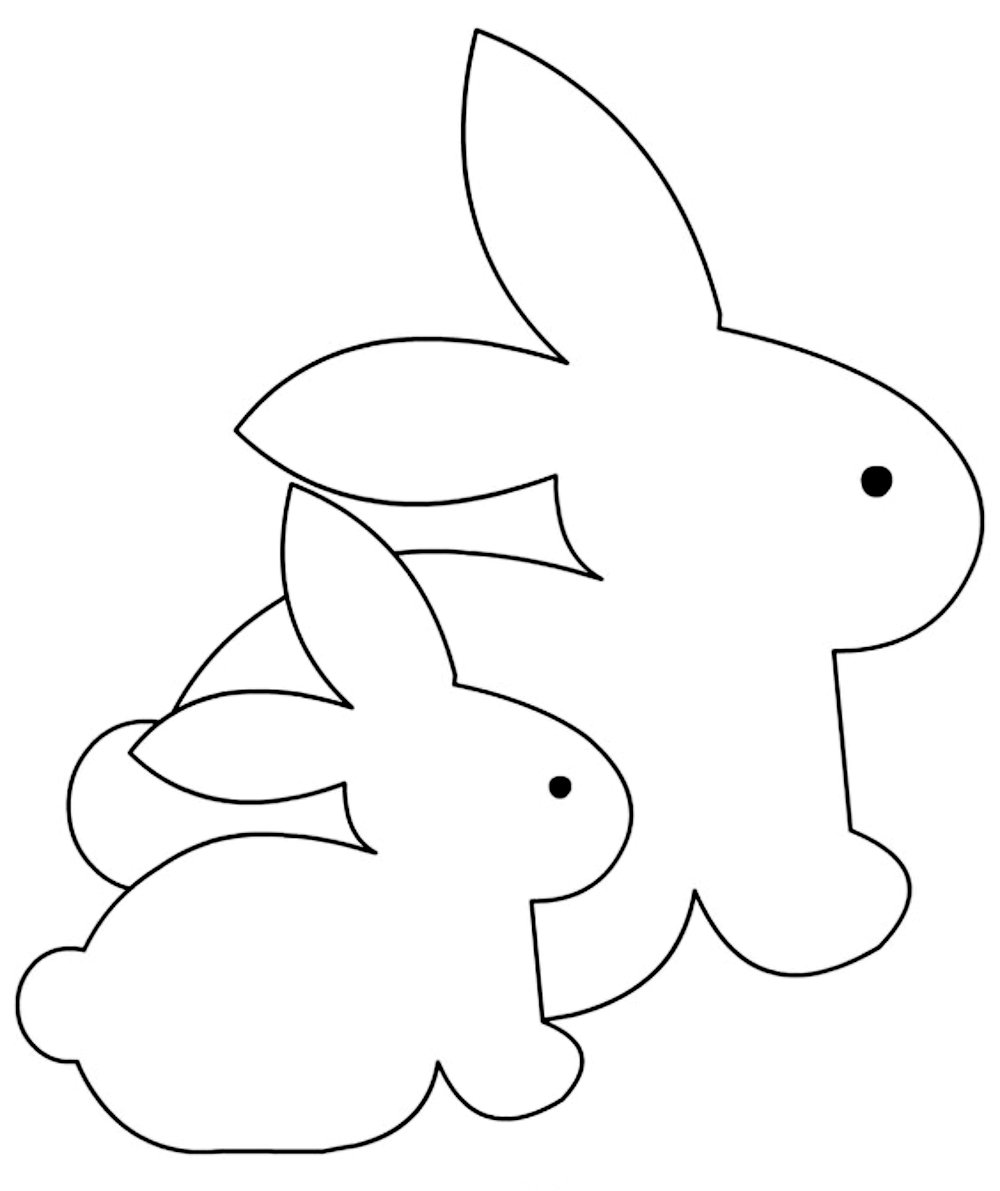 Трафарет зайчика