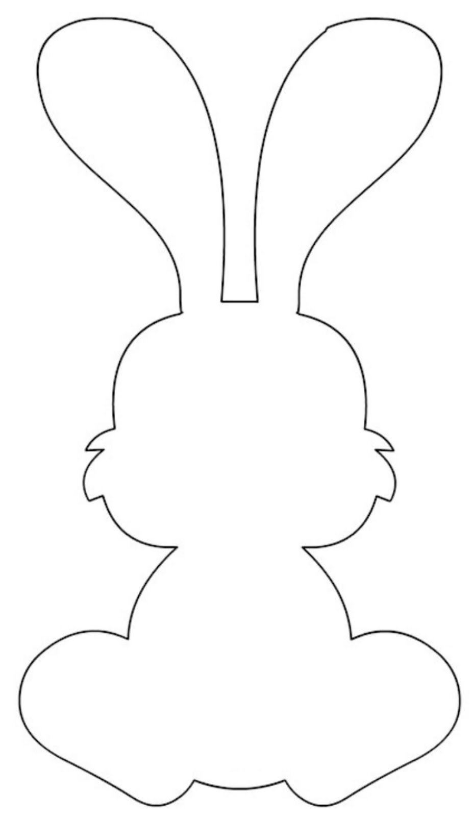 Трафарет зайца
