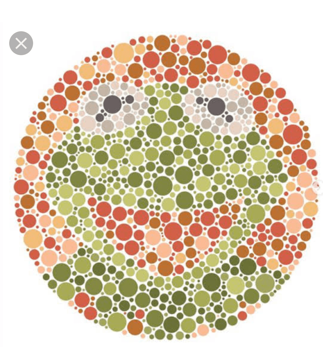 Тест на дальтонизм желтый и зеленый