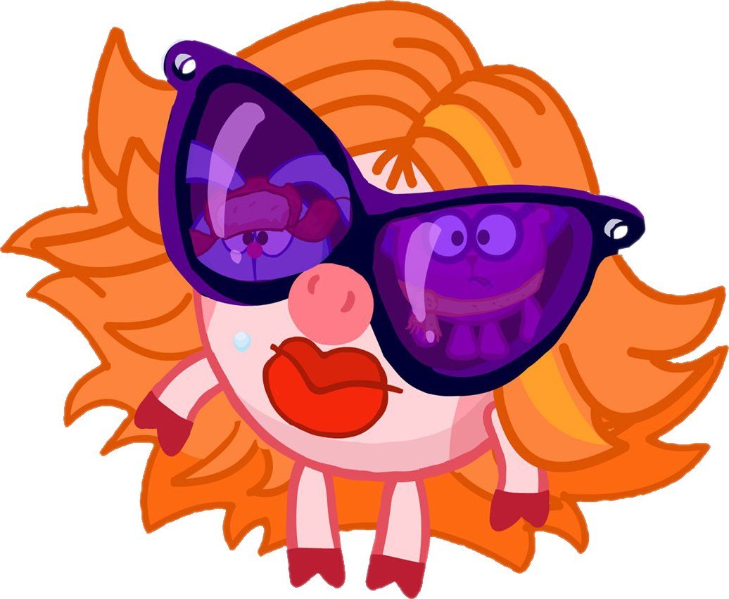 Нюша накрашенная Смешарики