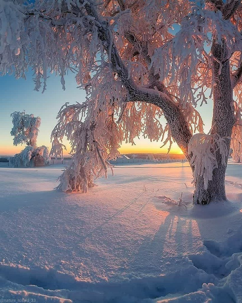 Зимний пейзаж вода