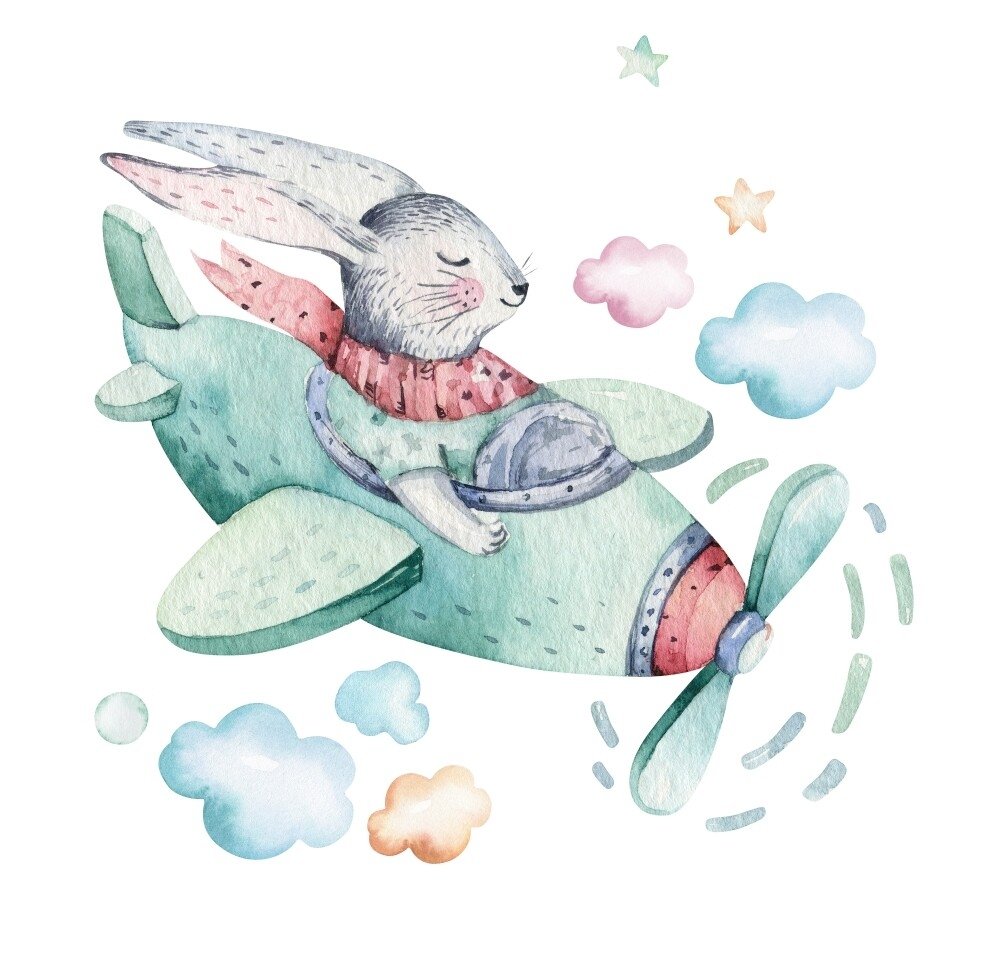 Зайка на луне картинка