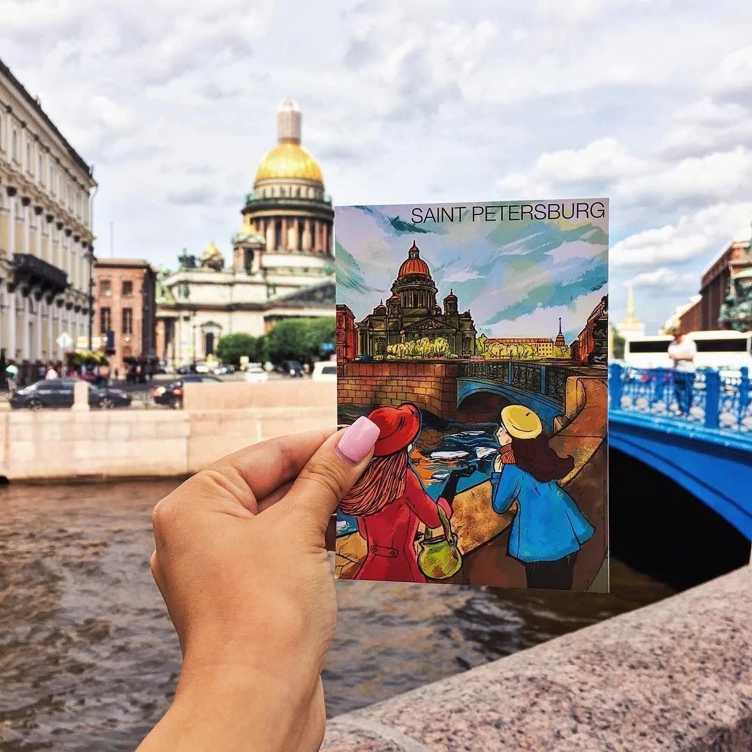 Туристы в Санкт-Петербурге