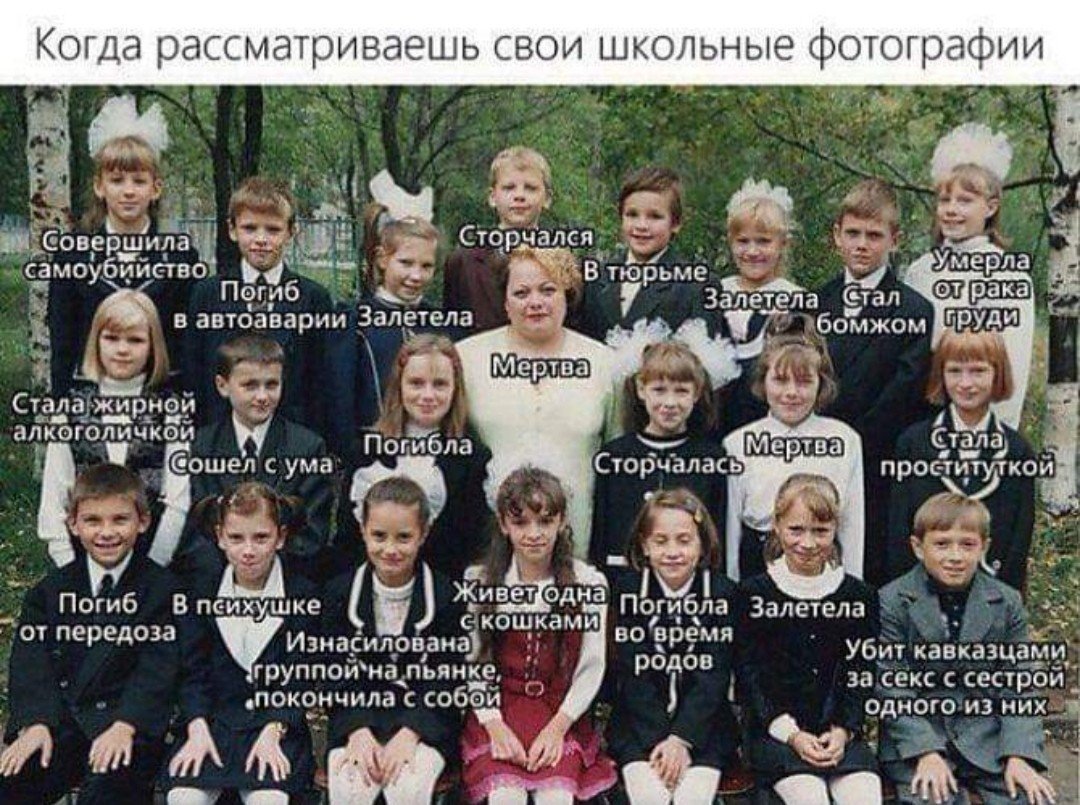 Школьная фотография Мем