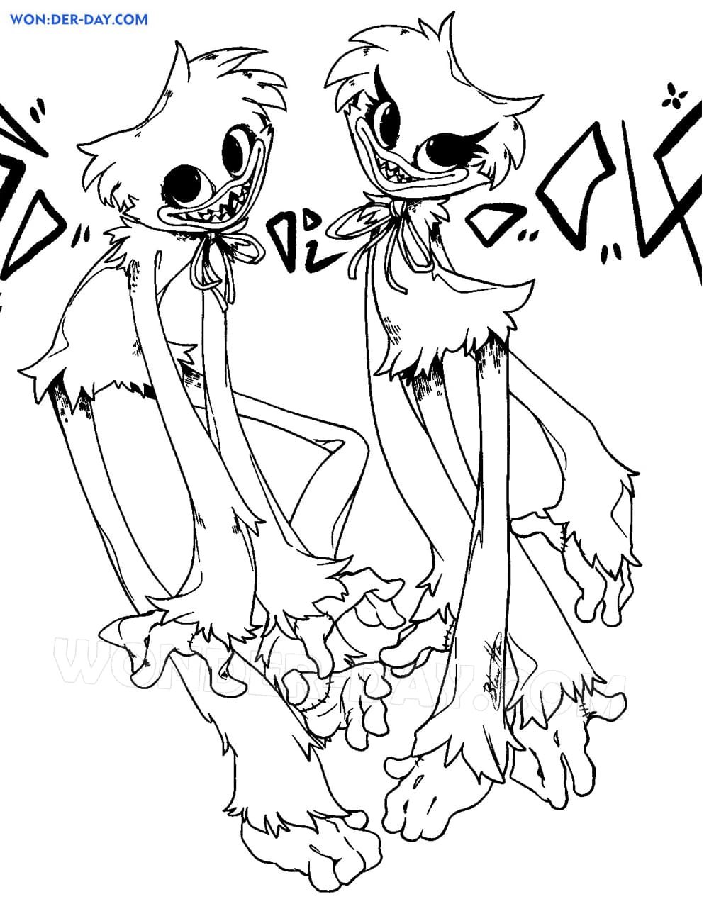 Поппи Плейтайм раскраска