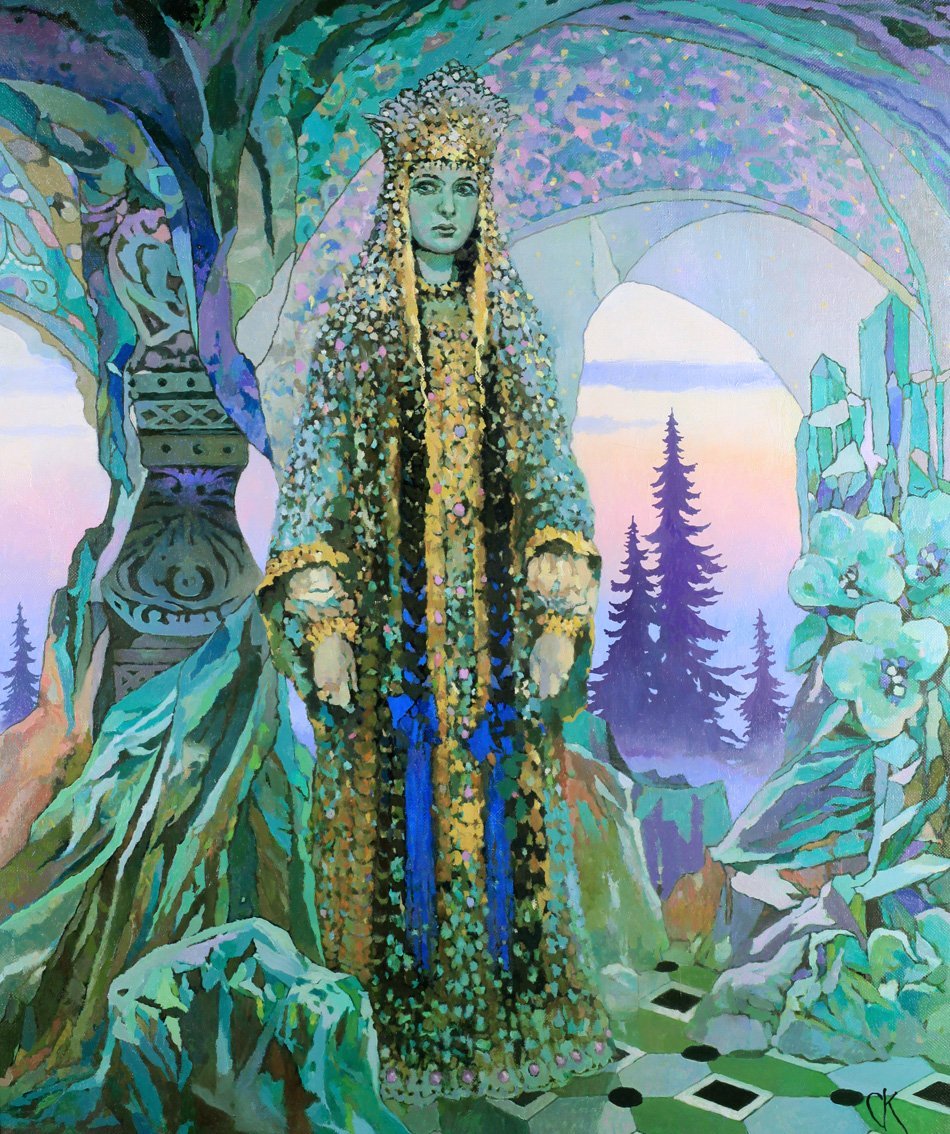 Малахитовая шкатулка царица