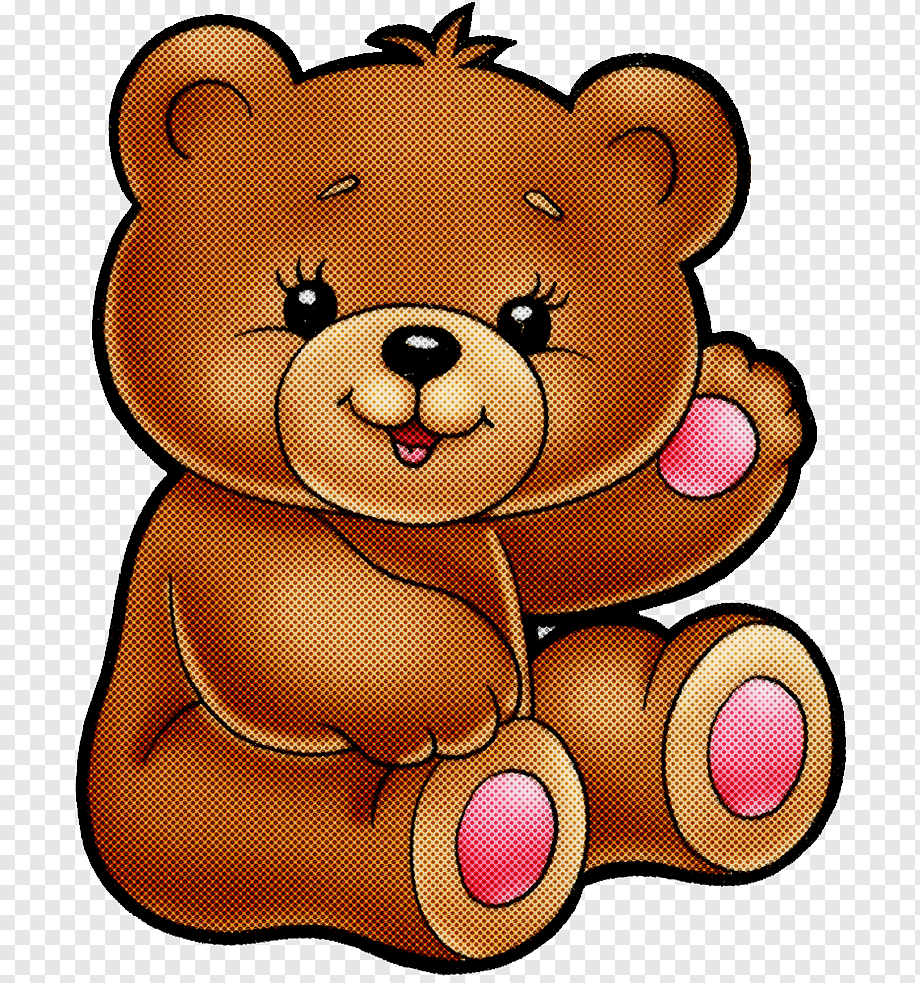 Мишка на прозрачном фоне