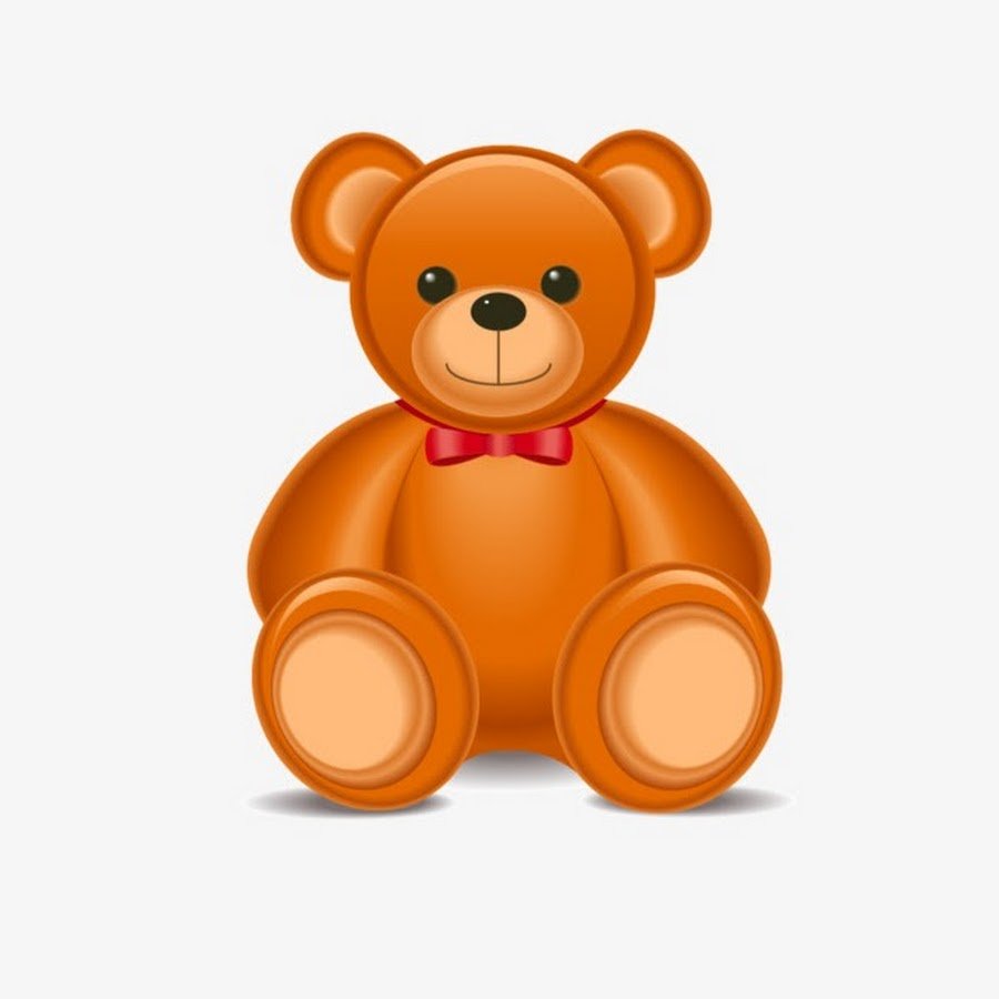 Медвежонок с открытым ртом мультяшный