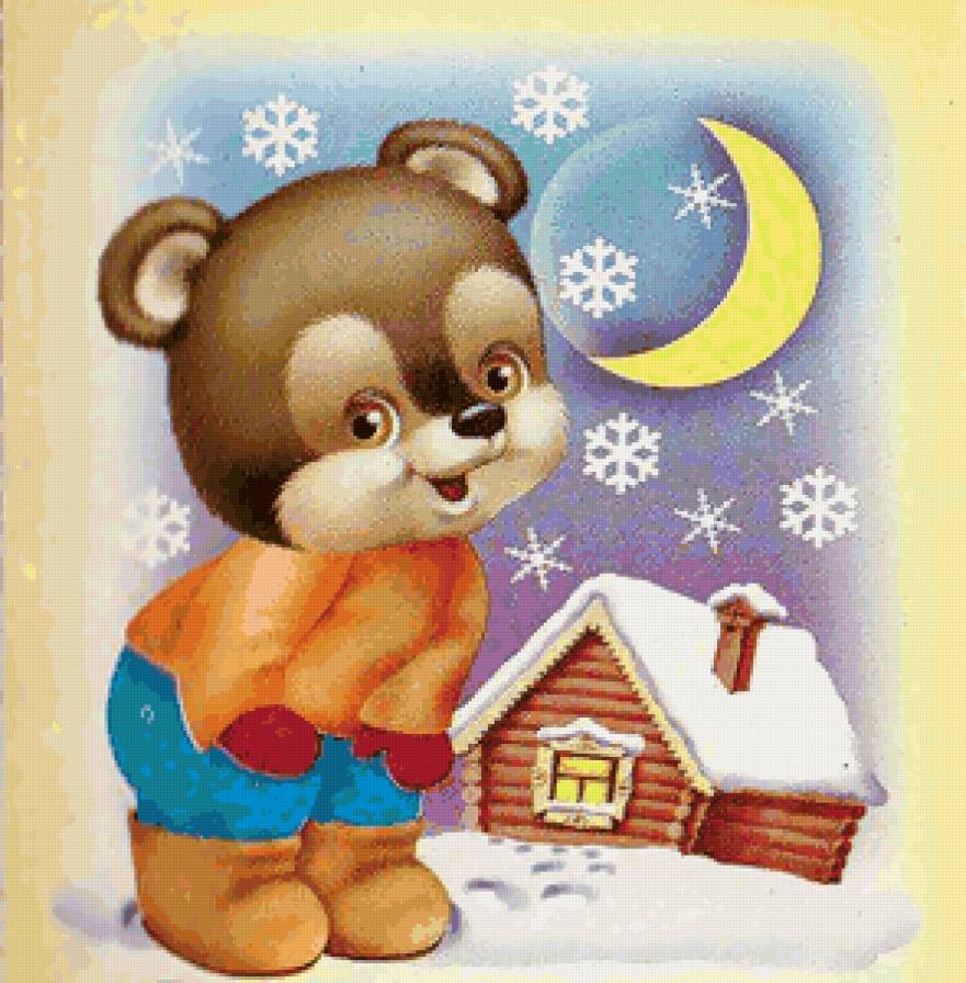 Медвежата мультяшные