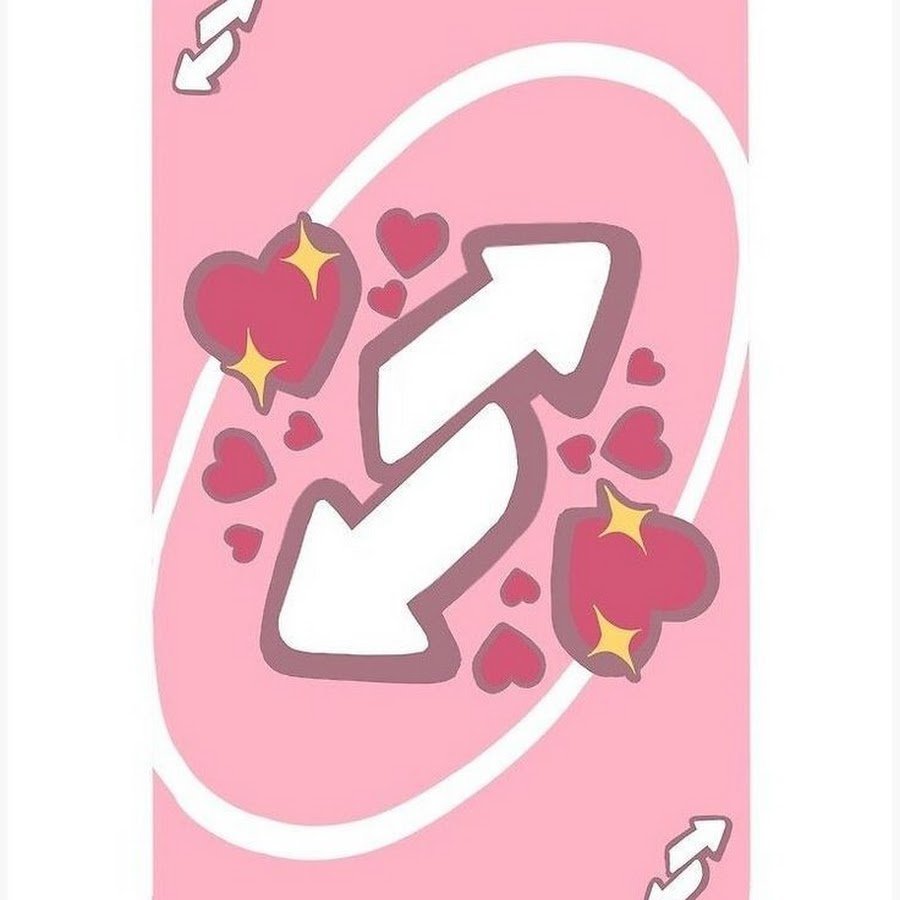 Карточка уно с сердечками