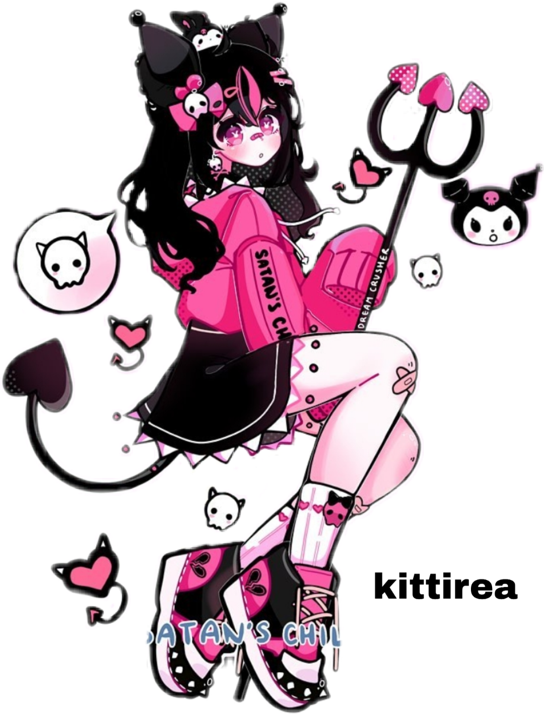 Kuromi аниме девочка