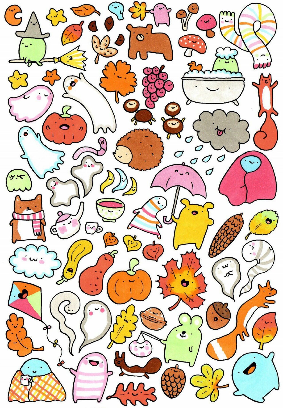 Маленькие рисунки для наклеек