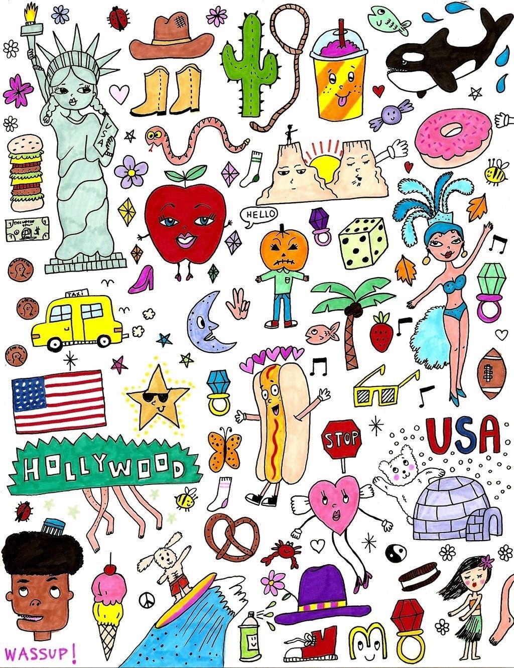 Наклейки для срисовки