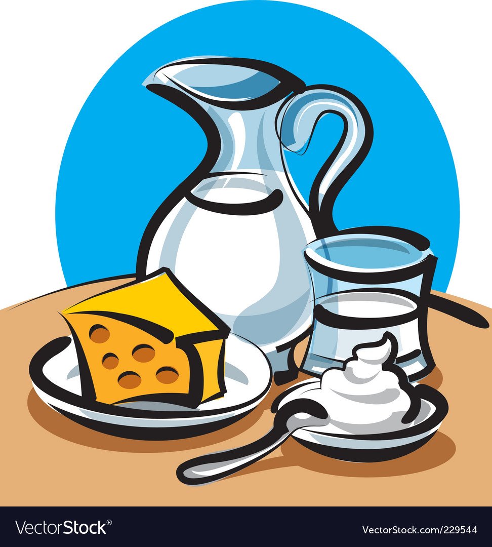 Блюда из молочных продуктов рисунок