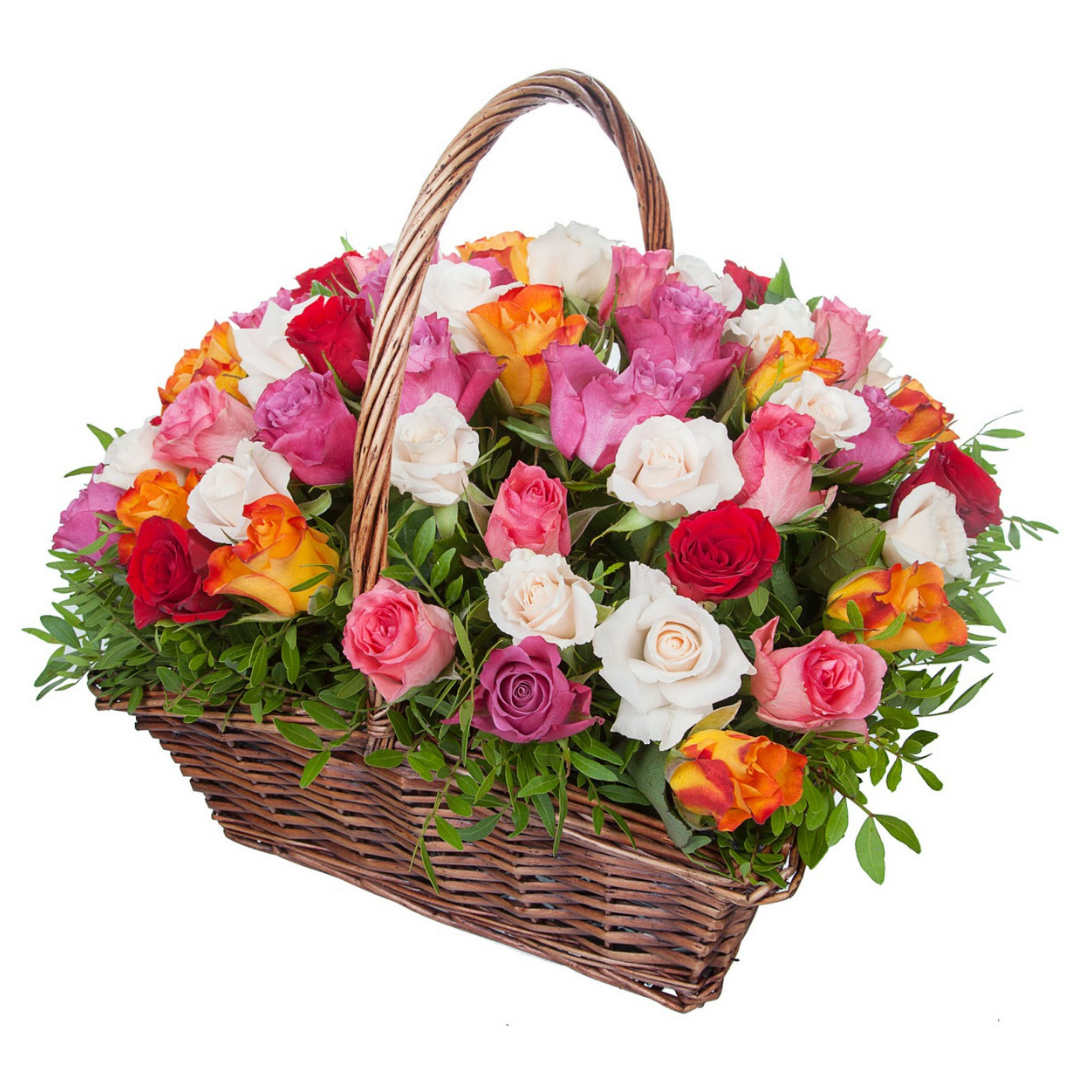 Букет в корзинке