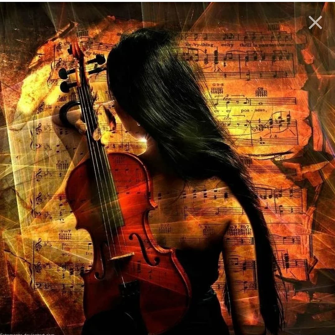 Красивая скрипка