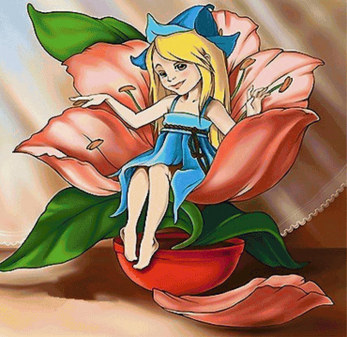 Эмблема Дюймовочка для детского сада