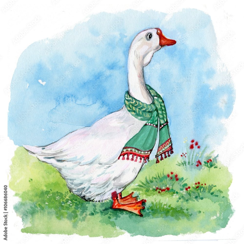 Картина гуси