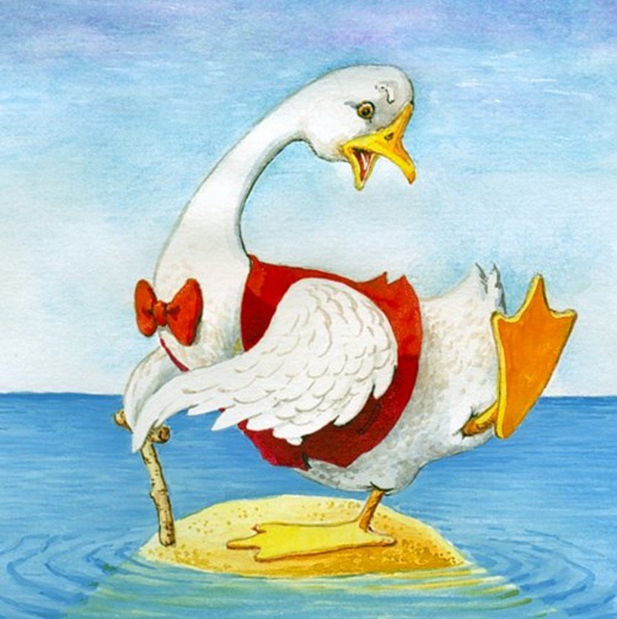 Басня две Гусыни