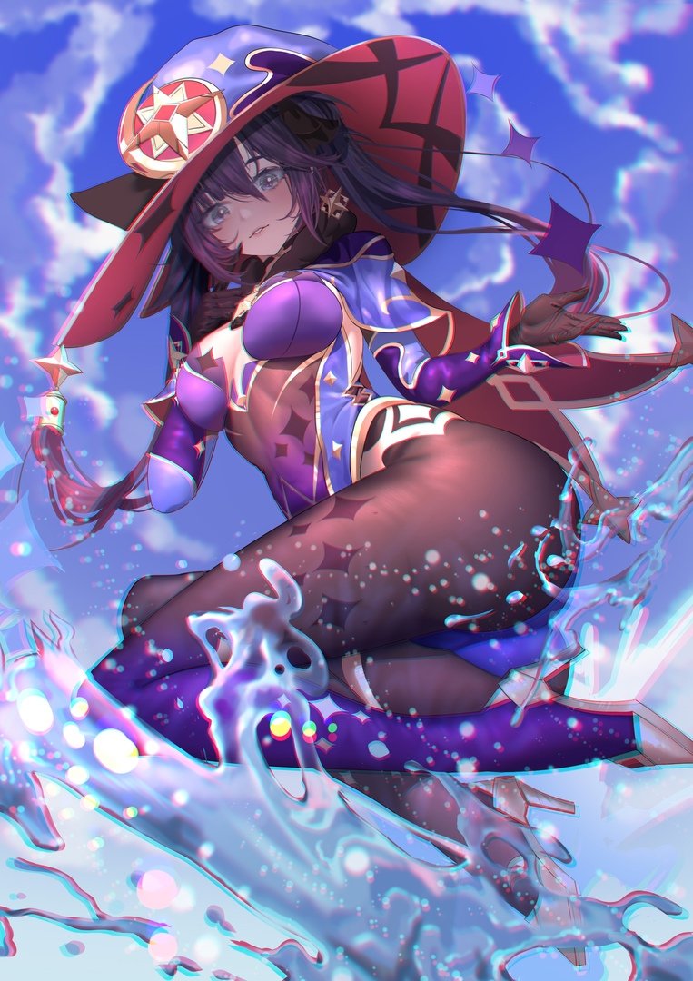 Мона Геншин арт